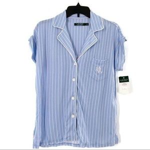 Lauren Ralph Lauren striped PJ top - XS